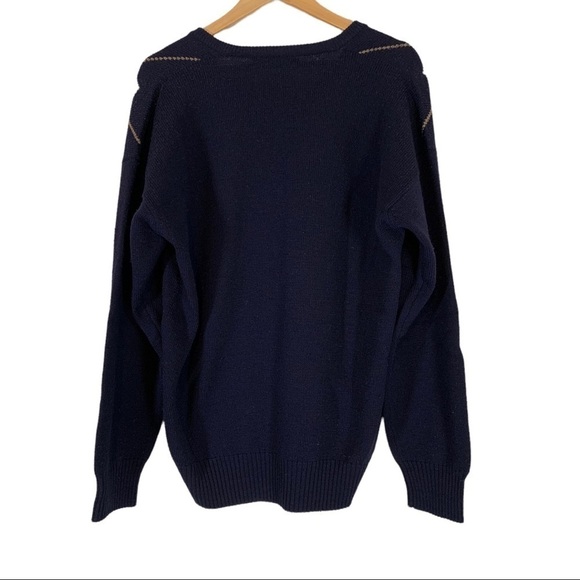 Vintage Greenwich Argyle Golf Sweater Size Large - Picture 2 of 3